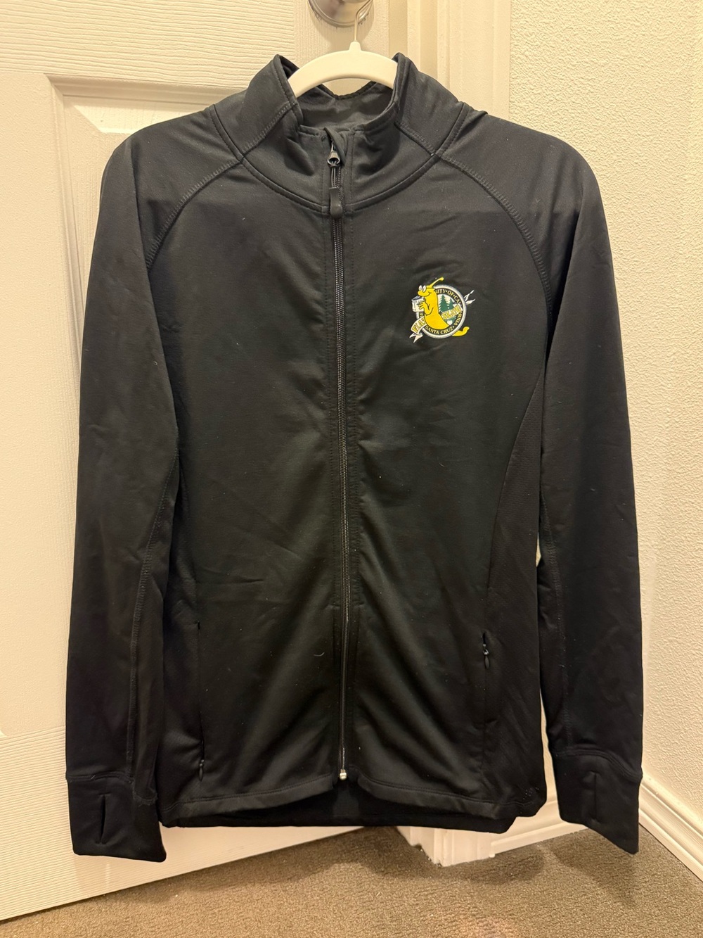 UC Santa Cruz Black Full-Zip Performance Jacket